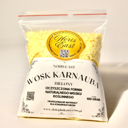 Wosk Karnauba, carnauba, bielony, jasnożółty, 100g, Noris East