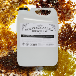 Rozpuszczalnik do szelaku 5L, ethanol 99%, rozpuszczalnik, politura do szelaku, Noris East, produkty do szelaku