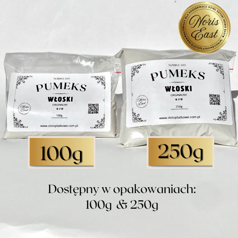 Pumeks włoski 6  mączka do polerowania politur złocenia i powierzchni drewnianych 250g