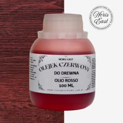 Olio Rosso – czerwony olejek do drewna, 100 ml, pielęgnacja, połysk, politura szelakowa