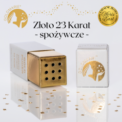 Złoto spożywcze 23 karat, złoto jadalne w pudrze, aplikator, Noris East