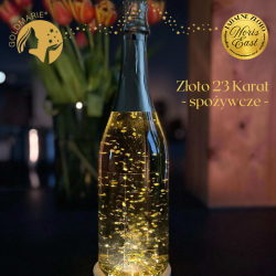 Złoto spożywcze 23 karat, złoto jadalne w pudrze, aplikator, Noris East