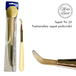 Agat polerski nr 21, naturalny agat polerski dla pozłotnictwa, Noris East