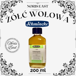 Butelka żółci wołowej Schmincke 200 ml – naturalny płyn pomocniczy do technik wodnych i pozłotnictwa, Noris East