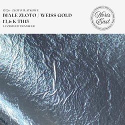 ZP26 Białe Złoto / Weiß Gold 13,6 K th15 – złoto płatkowe luzem lub transfer, NOris East
