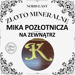 Mika pozłotnicza, złoto mineralne, 100g
