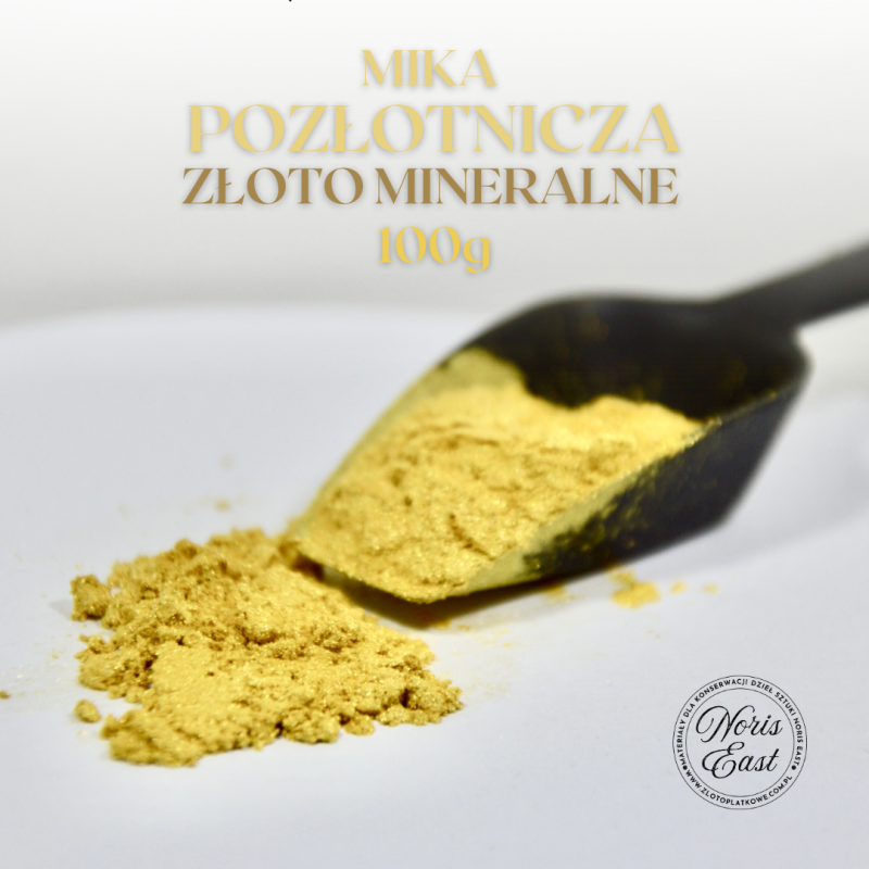 Mika pozłotnicza, złoto mineralne, 100g, Noris East