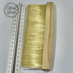 „Szczotka do pyłu z jasnym włosiem i drewnianym uchwytem 16,5 cm – narzędzie do pozłotnictwa i konserwacji dzieł sztuki.”