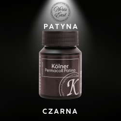 Permacoll Patina czarna,  patyna do złota płatkowego, srebra płatkowego i do szlagmetaluNoris East
