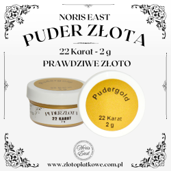 Puder złota 22karat, orange, 2g, Noris East