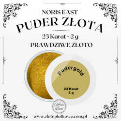 Puder złota 23K dukatowe, 2g, Noris East
