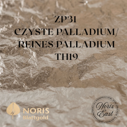 ZP31 Czyste palladium/ Reines Palladium th19, Noris East, złoto płatkowe