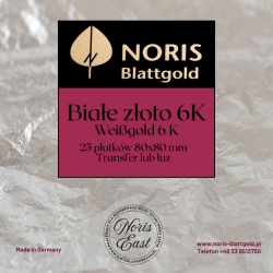 Białe złoto płatkowe / Weißgold 6 K TH14 – transfer / luz | Noris East