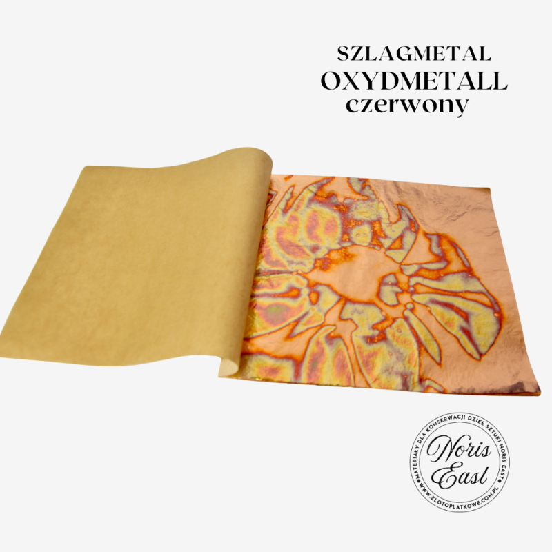 Szlagmetal oksydowany, Oxydmetal czerwony 25 płatków, Noris EAST