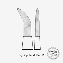 Agat polerski Nr. 17, pozłotnictwo Noris East