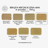 Brąza metaliczna 6000 w proszku – Goldfarbe / Złoto kolor – 250 g