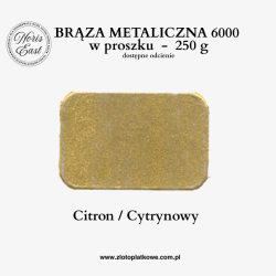 Brąza metaliczna 6000 w proszku – Citron / Cytrynowy – 250 g