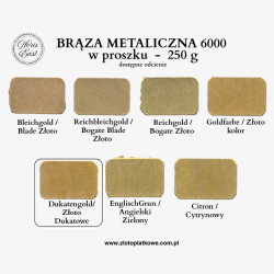 Brąza metaliczna 6000 w proszku – Dukatengold / Złoto Dukatowe – 250 g