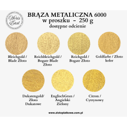Brąza metaliczna 6000 w proszku – Citron / Cytrynowy – 250 g
