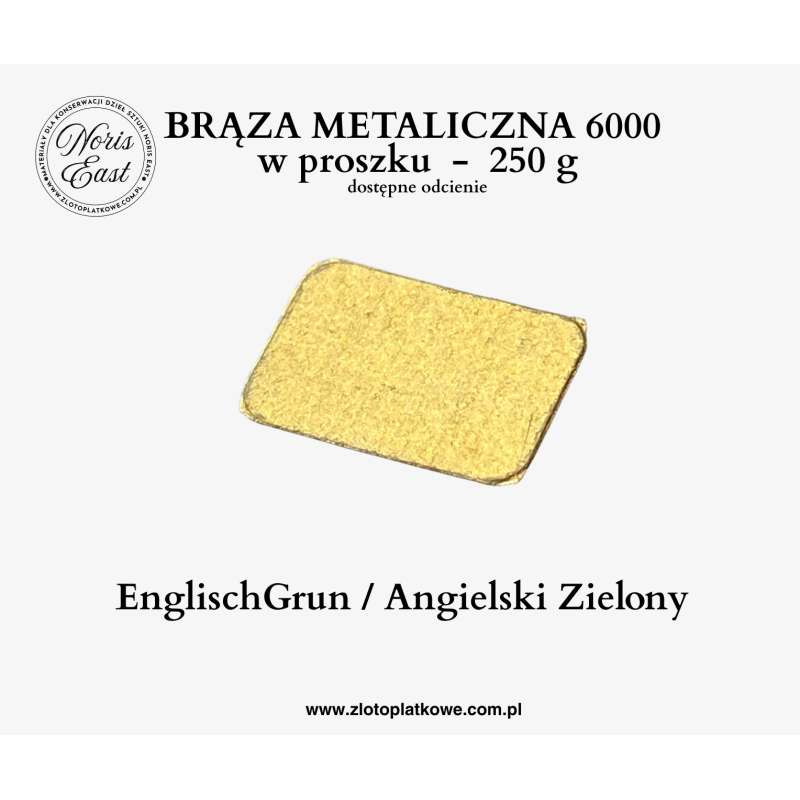 Brąza metaliczna 6000 w proszku – Englischgrün / Angielski Zielony – 250 g