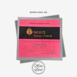 reines gold 24K, złoto płatkowe 24karat, 10płatków, czyste złoto, Noris Blattgold, Noris East