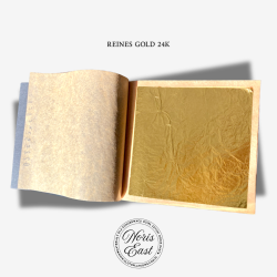 reines gold 24K, złoto płatkowe 24karat, 10płatków, czyste złoto, Noris Blattgold, Noris East
