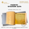 złoto płatkowe, Rosenobel Doppelgold 23.75K , 23 3/4 Noris, książeczka 10 płatków