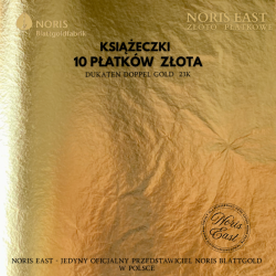 książeczki  
10 płatków  złota
dukaten DOPPEL GOLD  23K