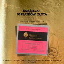 książeczki  
10 płatków  złota
dukaten DOPPEL GOLD  23K
