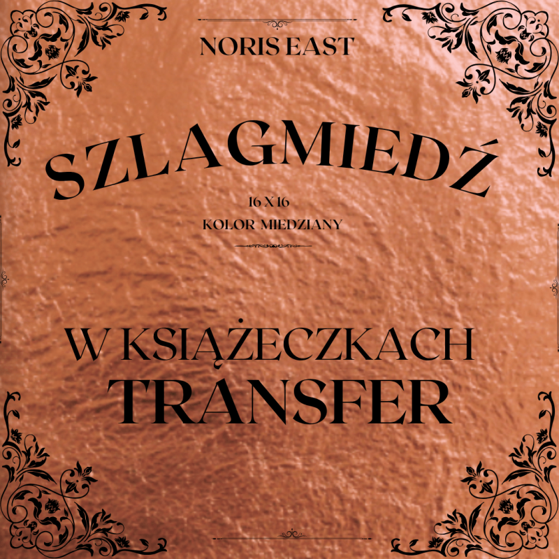 Szlagmetal miedź / szlagmiedź Transfer w książeczkach