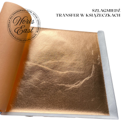 Szlagmetal miedź / szlagmiedź Transfer w książeczkach