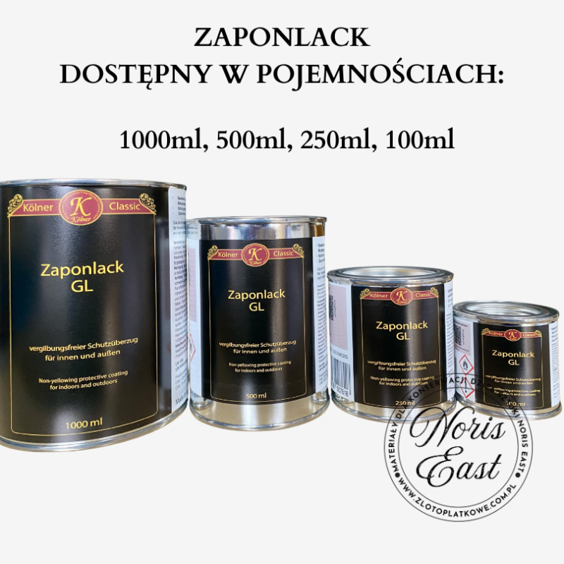 Zaponlack (kaponlak) – bezbarwny lakier ochronny do metalu | Noris East