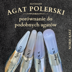 Agat polerski Nr. 13, naturalny kamień do polerowania na wysoki połysk