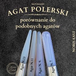 Agat polerski Nr. 13, naturalny kamień do polerowania na wysoki połysk