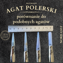 Agat polerski Nr 11 – naturalny kamień do polerowania na wysoki połysk - NORIS EAST