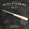 Agat polerski Nr 11 – naturalny kamień do polerowania na wysoki połysk - NORIS EAST