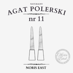 Agat polerski Nr 11 – naturalny kamień do polerowania na wysoki połysk - NORIS EAST