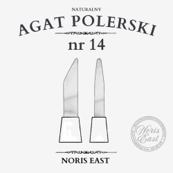 Agat polerski Nr 14 – naturalny kamień do polerowania złoceń | NORIS EAST