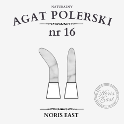 Agat polerski Nr 16 – naturalny kamień do polerowania złoceń | NORIS EAST