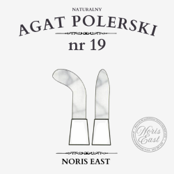 Agat polerski Nr 17 – naturalny kamień do polerowania złoceń | NORIS EAST