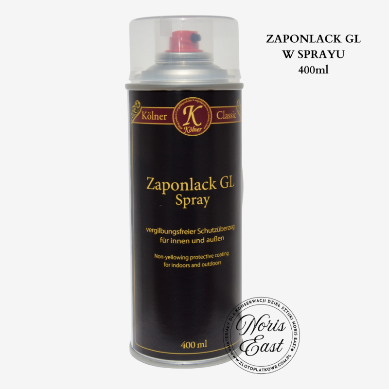 ZAPONLACK GL 400 ml – bezbarwny lakier ochronny w sprayu, Noris East