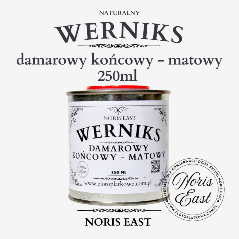 Werniks damarowy końcowy MATOWY | 250 ml, Noris East