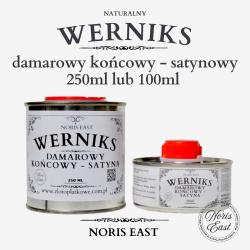 Werniks damarowy końcowy -  Satyna | 250 ml lub 100ml, Noris East