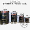 Zaponlack dostępny w pojemnościach 1l, 0,25l, 0,5l, 0,1l