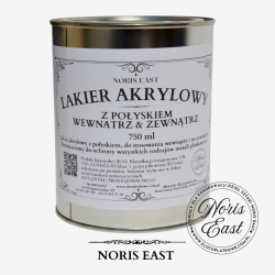 Lakier akrylowy - zewnątrz & wewnątrz,  750ml - do szlagmetalu i złota płatkowego