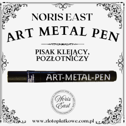 Art metal, pen pisak klejący, klej pozłotniczy, Noris East