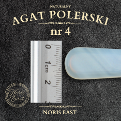 Agat polerski nr 4 – naturalny kamień do polerowania złoceń