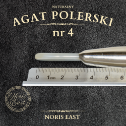 Agat polerski nr 4 – naturalny kamień do polerowania złoceń