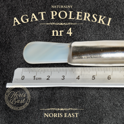 Agat polerski nr 4 – naturalny kamień do polerowania złoceń