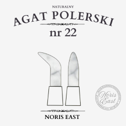 AGAT POLERSKI NR 22 – NATURALNY KAMIEŃ DO POLEROWANIA ZŁOCEŃ - NORIS EAST